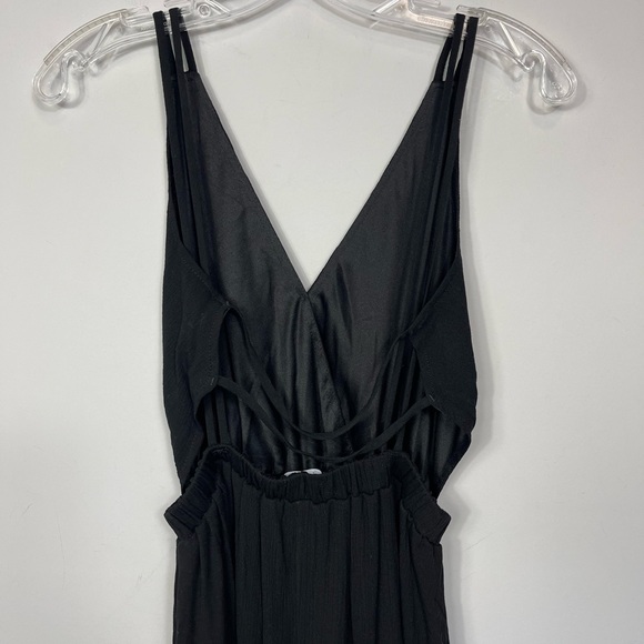 NWT LuLu’s Lost in Paradise Black Maxi Dress XS Lulus Open Back Sexy Side Slits - Picture 6 of 14